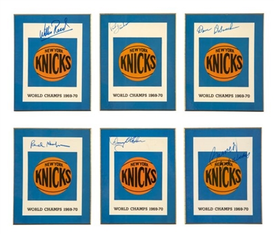 New York Knicks Autographed Plaque Lot of (6)